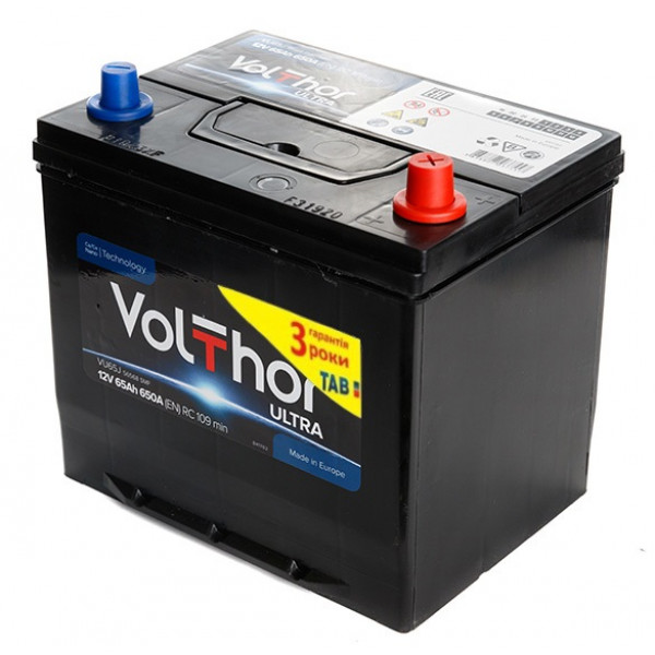 Акумулятор VOLTHOR Ultra Japan 65 Ah 640 En R+