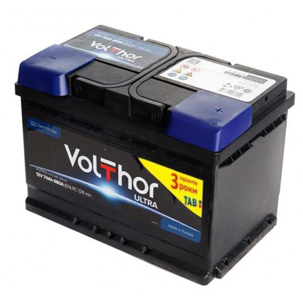 Акумулятор VOLTHOR Ultra 74 Ah 680 En R+