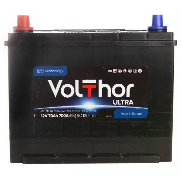 Акумулятор VOLTHOR Ultra Japan 70 Ah 700 En L+