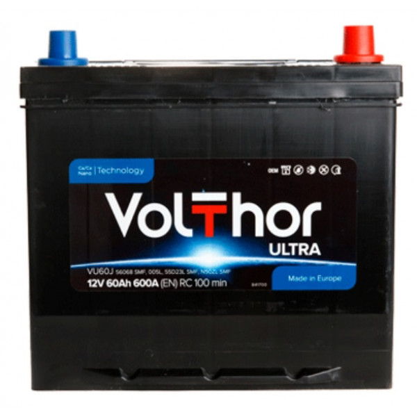 Акумулятор VOLTHOR Ultra Japan 60 Ah 600 En R+
