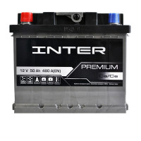 Автомобільний акумулятор INTER Premium  50Ah 480A L+ (L2B)
