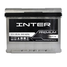 Автомобільний акумулятор INTER Premium  65Ah 640A R+ (L2)