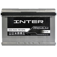 Автомобільний акумулятор INTER Premium  74Ah 720A R+ (L3)