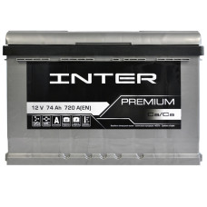 Автомобільний акумулятор INTER Premium  74Ah 720A R+ (L3)