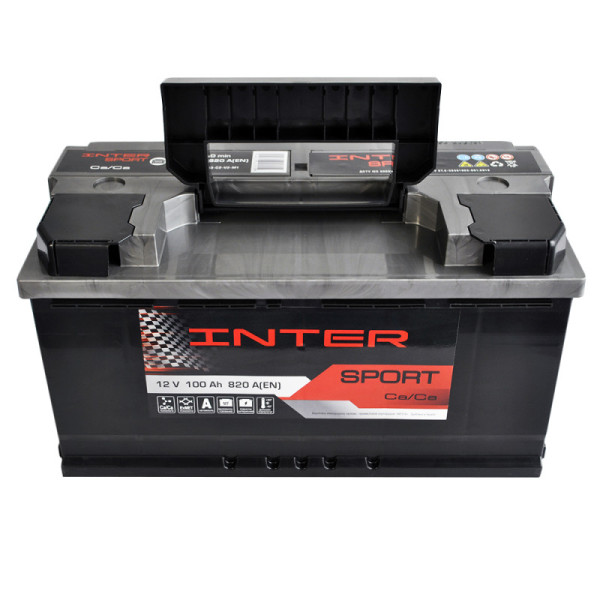 Автомобільний акумулятор INTER Sport 100Ah 820A R+ (L5)