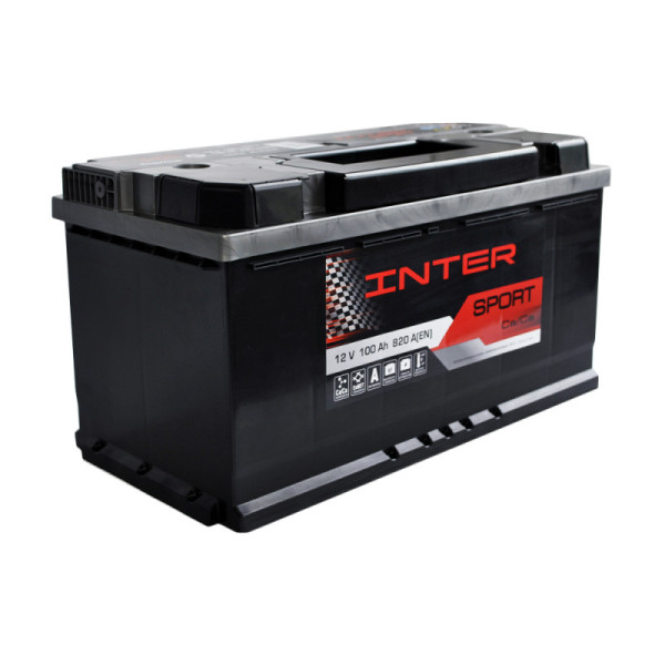 Автомобільний акумулятор INTER Sport 100Ah 820A R+ (L5)