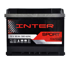 Автомобільний акумулятор INTER Sport  60Ah 580A R+ (L2)
