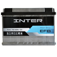 INTER EFB  78Ah 750A R+ (L3)