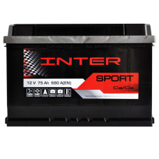 Автомобільний акумулятор INTER Sport  75Ah 680A R+ (L3)