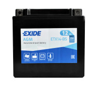 MOTO ETX  14-BS EXIDE (12V, 12A)