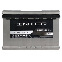 Автомобільний акумулятор INTER Premium  74Ah 720A L+ (L3)