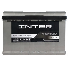 Автомобільний акумулятор INTER Premium  74Ah 720A L+ (L3)