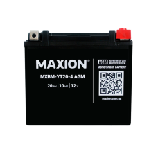 Мото аккумулятор AGM YT 20L-4 MAXION (12V, 20A)