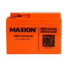 Мото аккумулятор AGM YTR 4A-BS MAXION (12V, 2.3A)