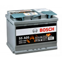 Акумулятор BOSCH S5 AGM 60 Ah 0092S5A050 R+