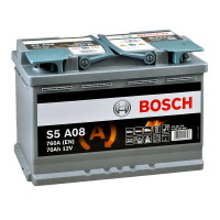Акумулятор BOSCH S5 AGM 70 Ah 0092S5A080 R+