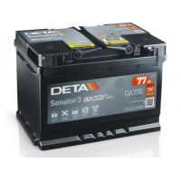 Акумулятор DETA SENATOR 3 77Ah 760En DA770 R+