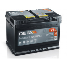 Акумулятор DETA SENATOR 3 77Ah 760En DA770 R+