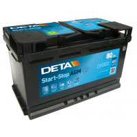 Акумулятор DETA AGM 80Ah 800En DK800 R+