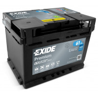 Акумулятор EXIDE PREMIUM 61Ah 600En EA612 R+