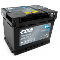 Акумулятор EXIDE PREMIUM 64Ah 640En EA640 R+
