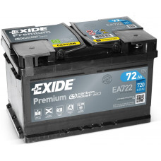 Акумулятор EXIDE PREMIUM 72Ah 720En EA722 R+