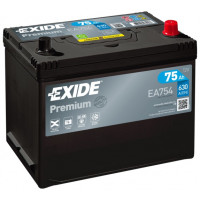 Акумулятор EXIDE PREMIUM 75Ah 630En EA754 R+