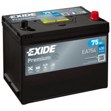 Акумулятор EXIDE PREMIUM 75Ah 630En EA754 R+
