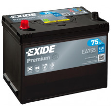 Акумулятор EXIDE PREMIUM 75Ah 630En EA755 L+