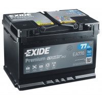Акумулятор EXIDE PREMIUM 77Ah 760En EA770 R+