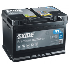 Акумулятор EXIDE PREMIUM 77Ah 760En EA770 R+