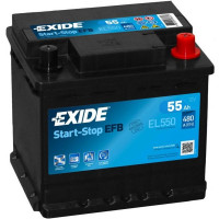 Акумулятор EXIDE EFB 55Ah 540En EL550 R+