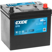 Акумулятор EXIDE EFB 60Ah 520En EL604 R+