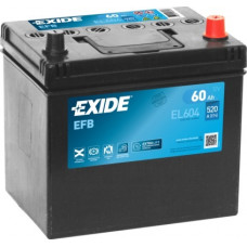 Акумулятор EXIDE EFB 60Ah 520En EL605 L+