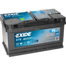 Акумулятор EXIDE EFB 75Ah 730En EL752 R+
